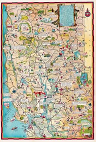 Newton Pratt. [Map of Northern California]. 1939.
