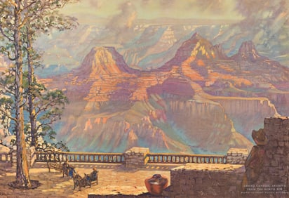 Harry Raymond Henry, Grand Canyon, Arizona / Union Pacific Railroad. Circa 1930.