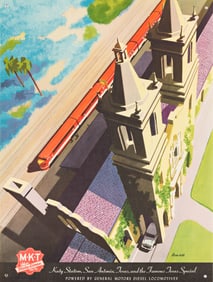 Bern Hill. Katy Station, San Antonio Texas, and the Famous Texas Special. Circa 1950s.