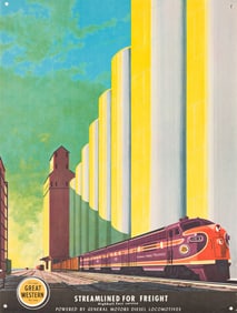 Bern Hill. Streamlined for Freight / Chicago Great Western Railway. Circa 1950s.