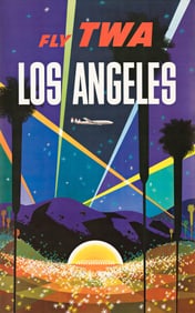 David Klein. Los Angeles / Fly TWA. Circa 1956.