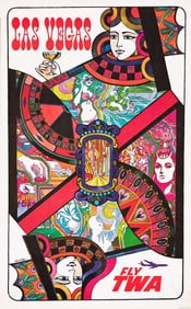 David Klein. Las Vegas / Fly TWA. Circa 1960.