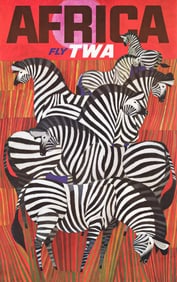 David Klein. Africa / Fly TWA. Circa 1967.