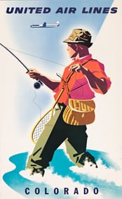 Joseph Binder. United Air Lines / Colorado. 1957.