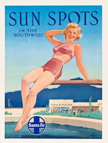 Frederic Mizen. Sun Spots in the Southwest / Santa Fe. Circa 1960.