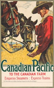 Hugo Laubi. Canadian Pacific / To the Canadian Farm. Circa 1920.