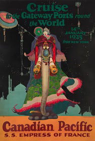 R. Holling. Canadian Pacific / Cruise to the Gateway Ports Round the World. 1924.