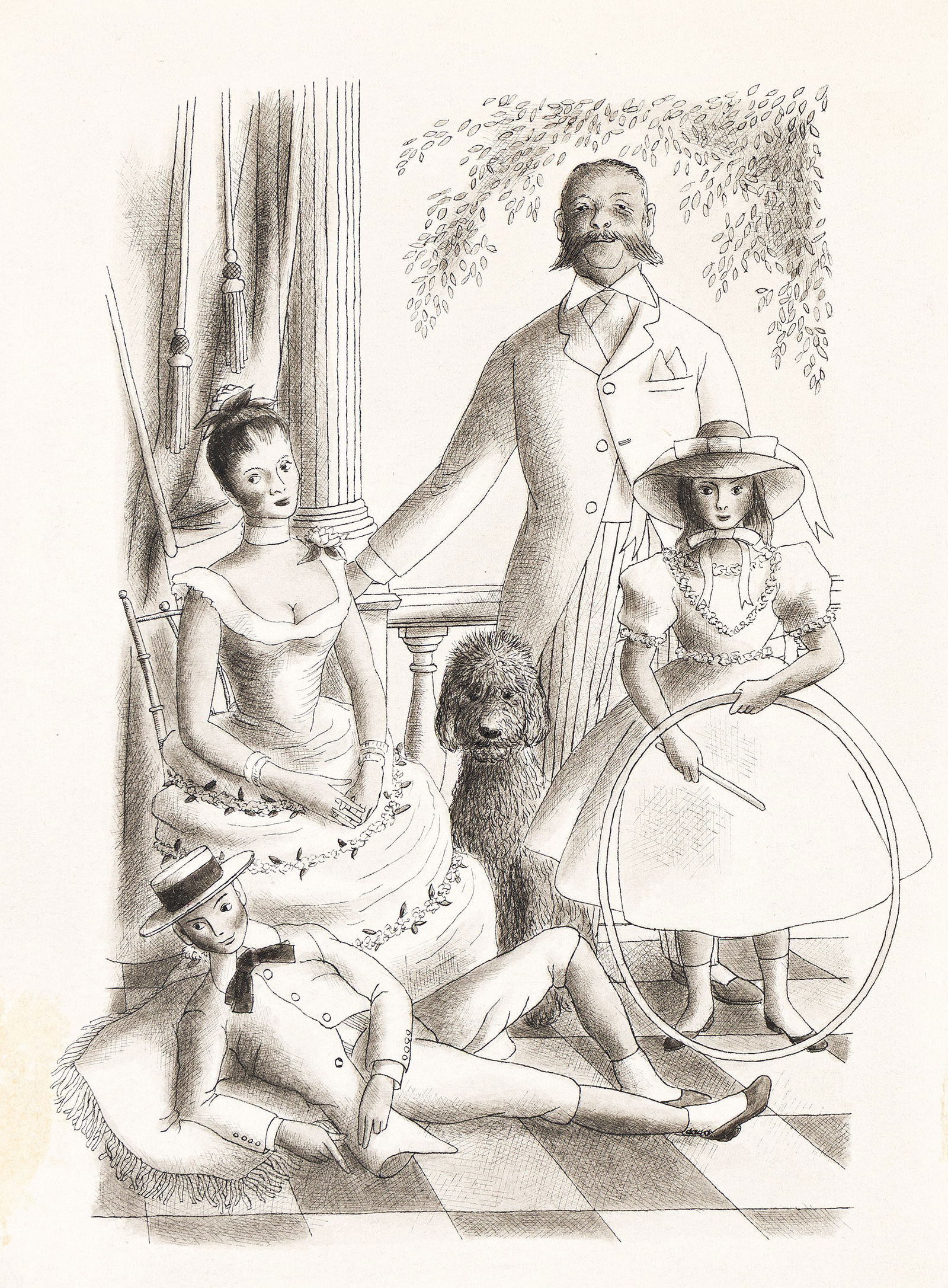 William Pène Du Bois, (1916-1993), The F. Family. 1947.