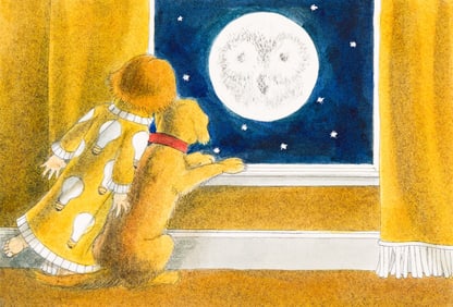 William Pene Du Bois, (1916-1993), The Smiling Moon. 1985.