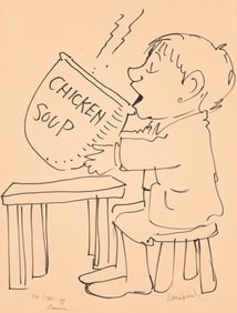 Maurice Sendak, (1928-2012), "Chicken Soup" sketch. Circa 1962.