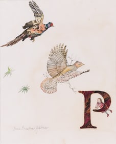 Jane Breskin Zalben, (b. 1950), "P: A Pheasant and Partridge flew right past my head," 1979.