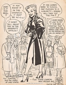 Milton Arthur Caniff, (1907-1988), Specialty drawing for the staff of the Ohio State Sundial school