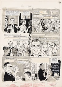 Mort Drucker, (1929-2020), Two comic panels from MAD Magazine #61. 1961.