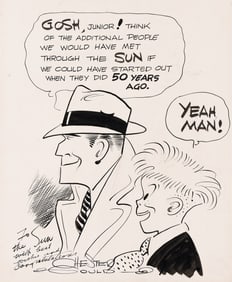 Chester Gould, (1900-1985), Dick Tracy and Junior for The Sun. Circa 1940.