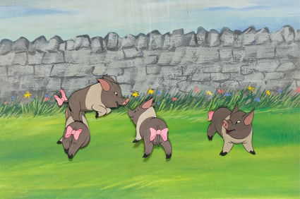 John Halas / Joy Batchelor, (1912-1995) / (1914-1991), Animal Farm group of 2 key master animation