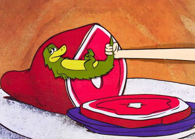 Hanna-Barbera Productions, The Flintstones, lot of 3 Animal Appliances animation cels. 1963.