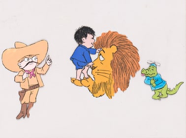 Maurice Sendak / D&R Productions, Really Rosie, Carole King musical animation cel. 1975.