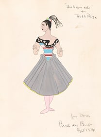 Paul duPont, (Approx. 1906-1957), "Harlequinade" for Ruth Page. 1948.