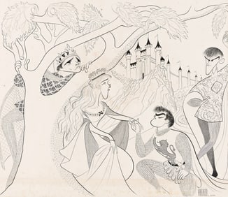 Albert Hirschfeld, (1903-2003), Camelot. 1960.