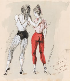 Irene Sharaff, (1910-1993), Costume designs for Me and Juliet, 1953.