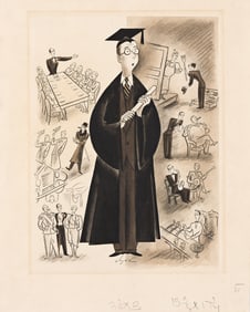 (New Yorker) Constantin Alajalov, (1900-1987), The graduate's uncertain future. 1935.