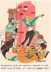 William F. Brown, (1928-2019), "No Arbitron, we're not watching Magnum P.I., The Cosby Show, or