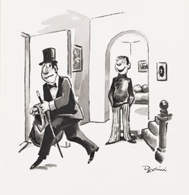 Eldon Lawrence Dedini, (1921-2006), "Geez, Pop. you must have seen what I saw on the bulletin board