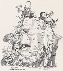 Taylor Jones, (Dates unknown), Gerald Ford, Richard Nixon, Henry Kissinger, et al., pair of