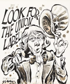 S. Swan, "Look for the Union Label." 1985.