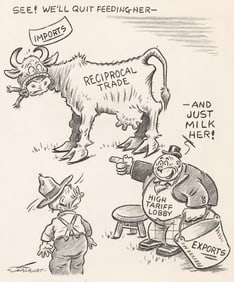 Harold Morton Talburt, (1896-1966), "See! We'll quit feeding her." 1958.