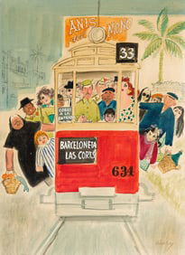 Michael Berry, (1907-2000), "Barceloneta, Las Corts." Circa 1955.