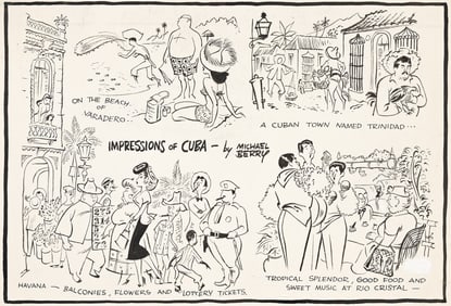 Michael Berry, (1907-2000), Impressions of Cuba. 1949.