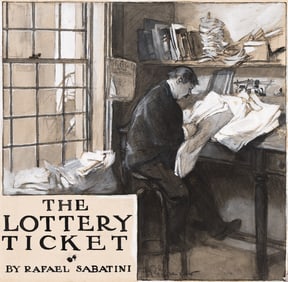 Frederic Rodrigo Gruger, (1871-1953), The Lottery Ticket. 1901.