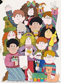 Lionel Kalish, (1931-2022), "Christmas Is For Children, Too." 1970.