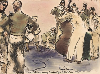 Barse Miller, (1904-1973), "A.R.C. 'Christmas Message' Broadcast from Radio Tokyo." 1945.