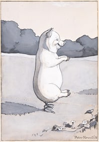 Peter Newell, (1862-1924), A Spring Pig. 1893.