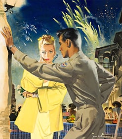 Jon Whitcomb, (1906-1988), "Moment of Decision." 1945.