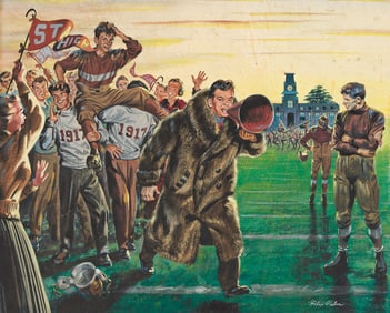 Felix Palm, (1913-1986), Football 1917. Circa 1950.