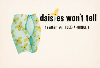 Ken Pottorff, Dates Unknown, Daisies won't tell (neither will FLEX-A-GIRDLE). Circa 1960.