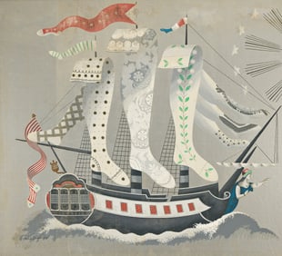 Allen Russell Saalburg, (1899-1987), Peck & Peck stockings. Circa 1950.