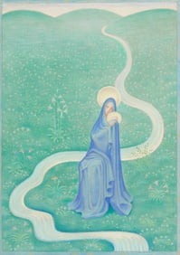 Kay Nielsen, (1886-1957), But Mary kept all these things, and pondered them in her heart. Circa