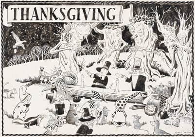 Louis Franklin van Zelm, (1895-1961), Woodland Thanksgiving. 1959.