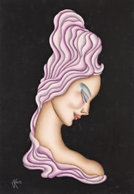 Gustave Kaitz, (1913-1992), 2 art deco illustrations, "Enchanted" and "Vantage." Circa 1930.