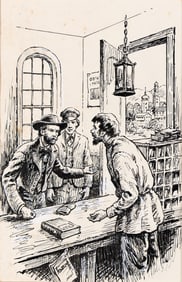 George Alfred Avison, (1885-1970), "Harness your horses instantly!" and "Peter was introduced to an