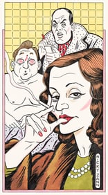 Nicky Zann, (1943 - 2020), The Tallulah Bankhead Murder Case. 1988., Graphite, India ink, and