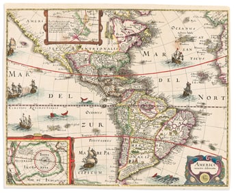 (AMERICAS.) Matthaeus Merian. America Noviter Delineata. Frankfurt, 1631