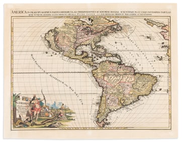 (AMERICAS.) Pieter van der Aa. L'Amerique... Leiden, 1713