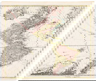 (AMERICAS.) Johann Baptist Homann. Totius Americae Septentrionalis et Meridionalis... Nuremberg,