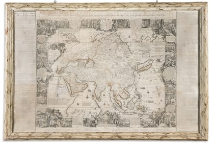 (ASIA.) Nicolas de Fer. l'Asie Divisee Selon l'Etendue de ses Principales Parties. Paris, 1696 [but