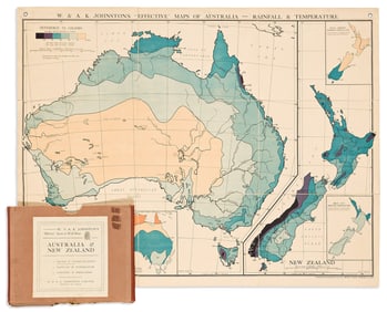 (AUSTRALIA and NEW ZEALAND.) Group of 5 late-nineteenth and early-twentieth-century regional maps.